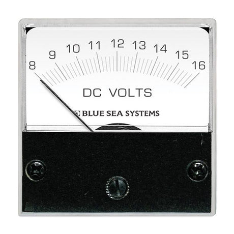 Blue Sea 8028 DC Analog Micro Voltmeter  2 Face 816 Volts DC