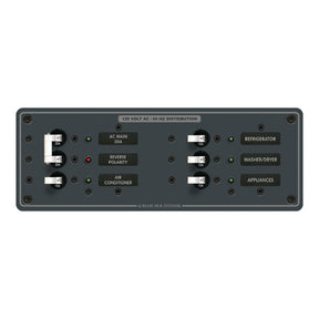 Blue Sea 8099 AC Main 4 Positions Toggle Circuit Breaker Panel  White Switches