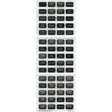 Blue Sea 8214 Black Small Format Label Kit  60 Labels