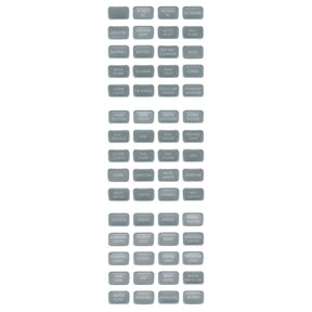 Blue Sea 8217 Grey Small Format Label Kit  60 Labels