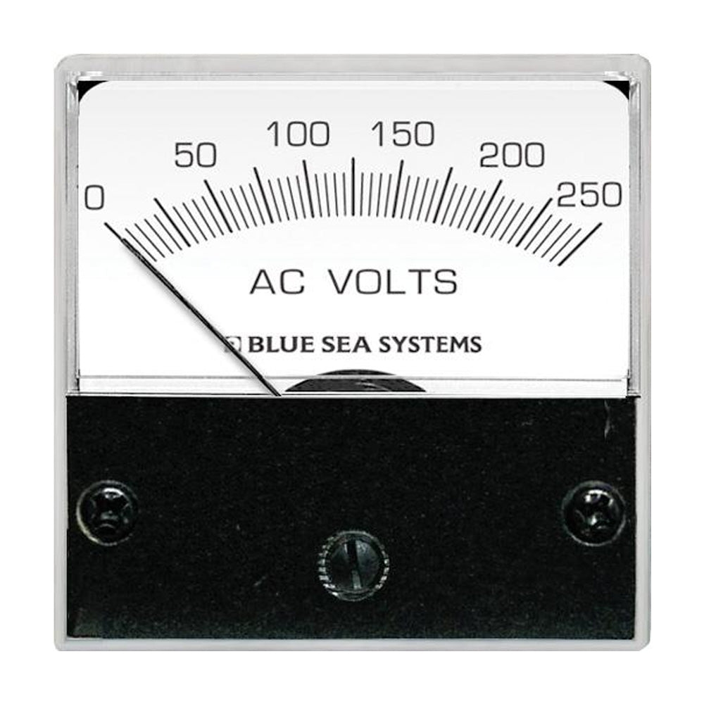 Blue Sea 8245 AC Analog Micro Voltmeter  2 Face 0250 Volts AC