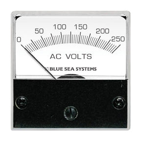 Blue Sea 8245 AC Analog Micro Voltmeter  2 Face 0250 Volts AC