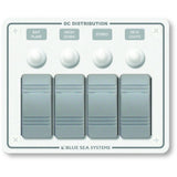 Blue Sea 8272 Water Resistant Panel  4 Position  White  Horizontal Mount