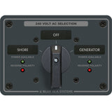 Blue Sea 8363 AC Rotary Switch Panel 65 Ampere 2 Positions  OFF 3 Pole