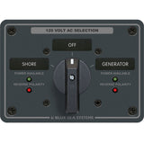 Blue Sea 8365 AC Rotary Switch Panel 65 Ampere 2 Positions  OFF 2 Pole