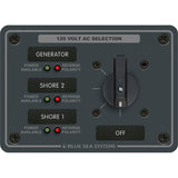 Blue Sea 8366 AC Rotary Switch Panel 30 Ampere 3 Positions  OFF 2 Pole