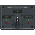 Blue Sea 8367 AC Rotary Switch Panel 30 Ampere 2 Positions  OFF 2 Pole