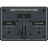 Blue Sea 8367 AC Rotary Switch Panel 30 Ampere 2 Positions  OFF 2 Pole