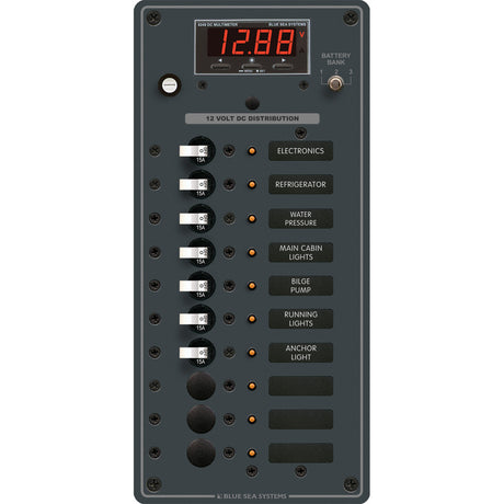 Blue Sea 8402 DC 10 Position wMultiFunction Meter