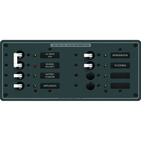 Blue Sea 8412 AC Main  6 Positions  White
