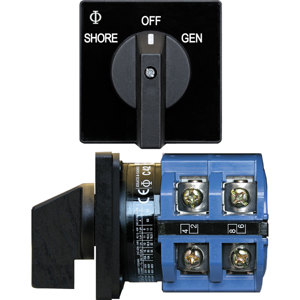 Blue Sea 9011 Switch AV 120VAC 65A OFF 2 Positions