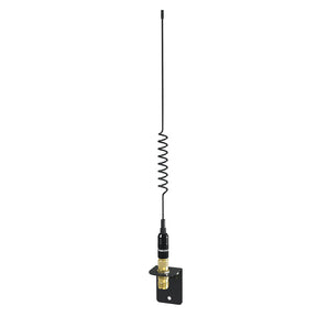 Shakespeare VHF 15in 5216 SS Black Whip Antenna  Bracket Included