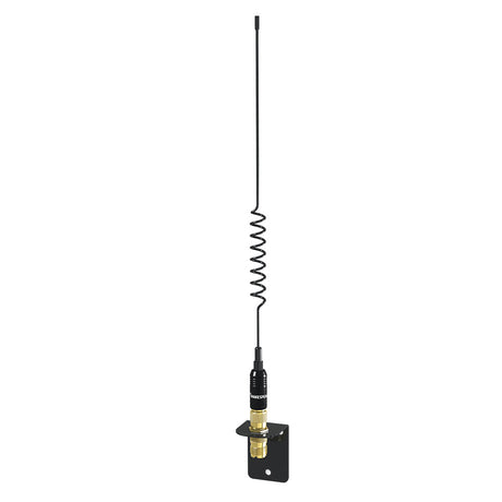 Shakespeare VHF 15in 5216 SS Black Whip Antenna  Bracket Included