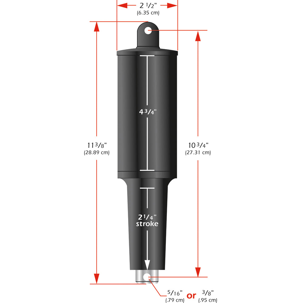 Lenco 101XD Extreme Duty Actuator  12V  2 14 Stroke  38 Hardware