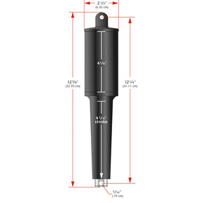 Lenco 102XD Extreme Duty Actuator  24V  414 Stroke  516 Hardware