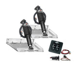 Lenco 12 x 12 Standard Performance Trim Tab Kit wStandard Tactile Switch Kit 12V