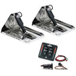 Lenco 16 x 12 Heavy Duty Performance Trim Tab Kit wLED Indicator Switch Kit 12V