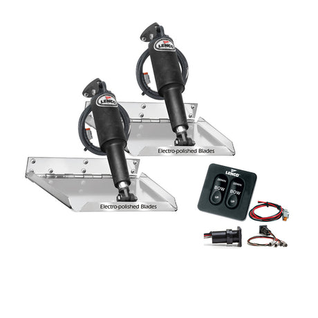 Lenco 18 x 14 Standard Performance Trim Tab Kit wStandard Tactile Switch Kit 12V