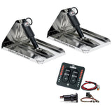 Lenco 18 x 14 Heavy Duty Performance Trim Tab Kit wLED Indicator Switch Kit 12V
