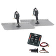 Lenco 12 x 12 Standard Trim Tab Kit wLED Integrated Switch Kit 12V