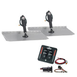 Lenco 12 x 12 Standard Trim Tab Kit wLED Integrated Switch Kit 12V
