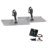 Lenco 12 x 18 Standard Trim Tab Kit wStandard Tactile Switch Kit 12V