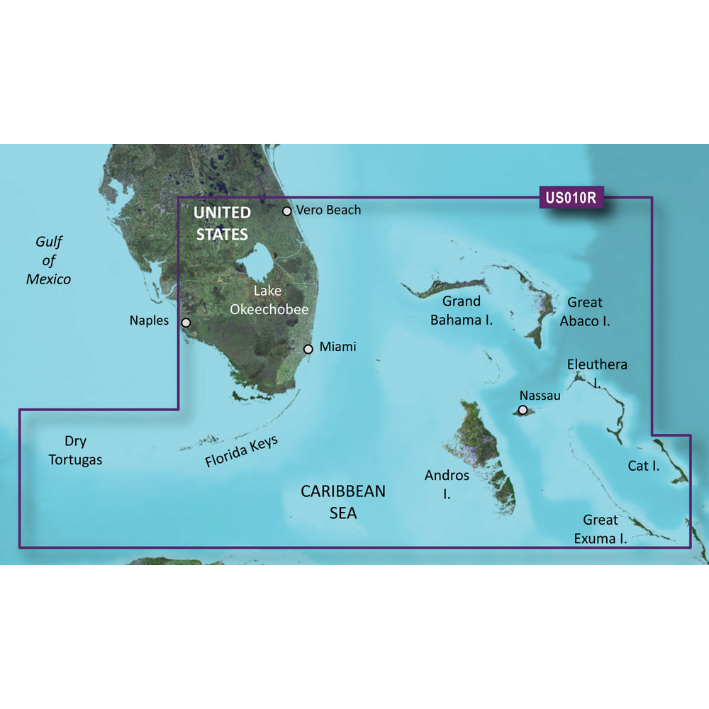 Garmin BlueChart g3 Vision HD  VUS010R  Southeast Florida  microSDSD
