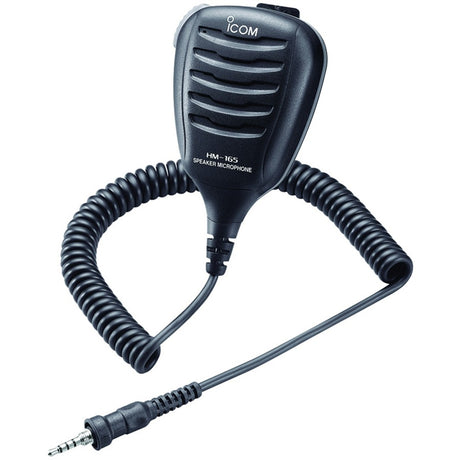 Icom HM165 Speaker Mic wAlligator Clip  Waterproof