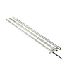 Lees 185 Bright Silver Pole wBlack Spike Step Tube 15
