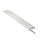 Lees 12 MKII Bright Silver Pole wBlack Spike  1 38 OD