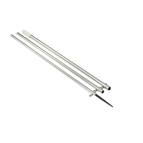 Lees 12 MKII Bright Silver Pole wBlack Spike  1 38 OD