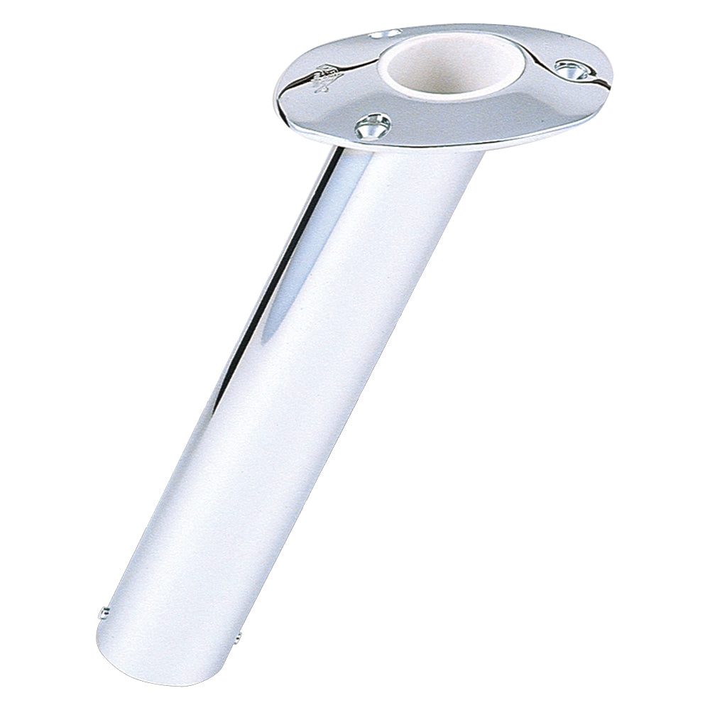 Lees 30 Degree Stainless Steel Flush Mount Rod Holder  225 OD