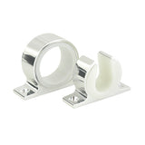 Lees Single Rod Rack Set  Bright Silver Finish