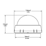 Ritchie XP98W XPort Tactician Compass  Surface Mount  White