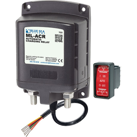 Blue Sea 7620 MLSeries Automatic Charging Relay Magnetic Latch 12VDC