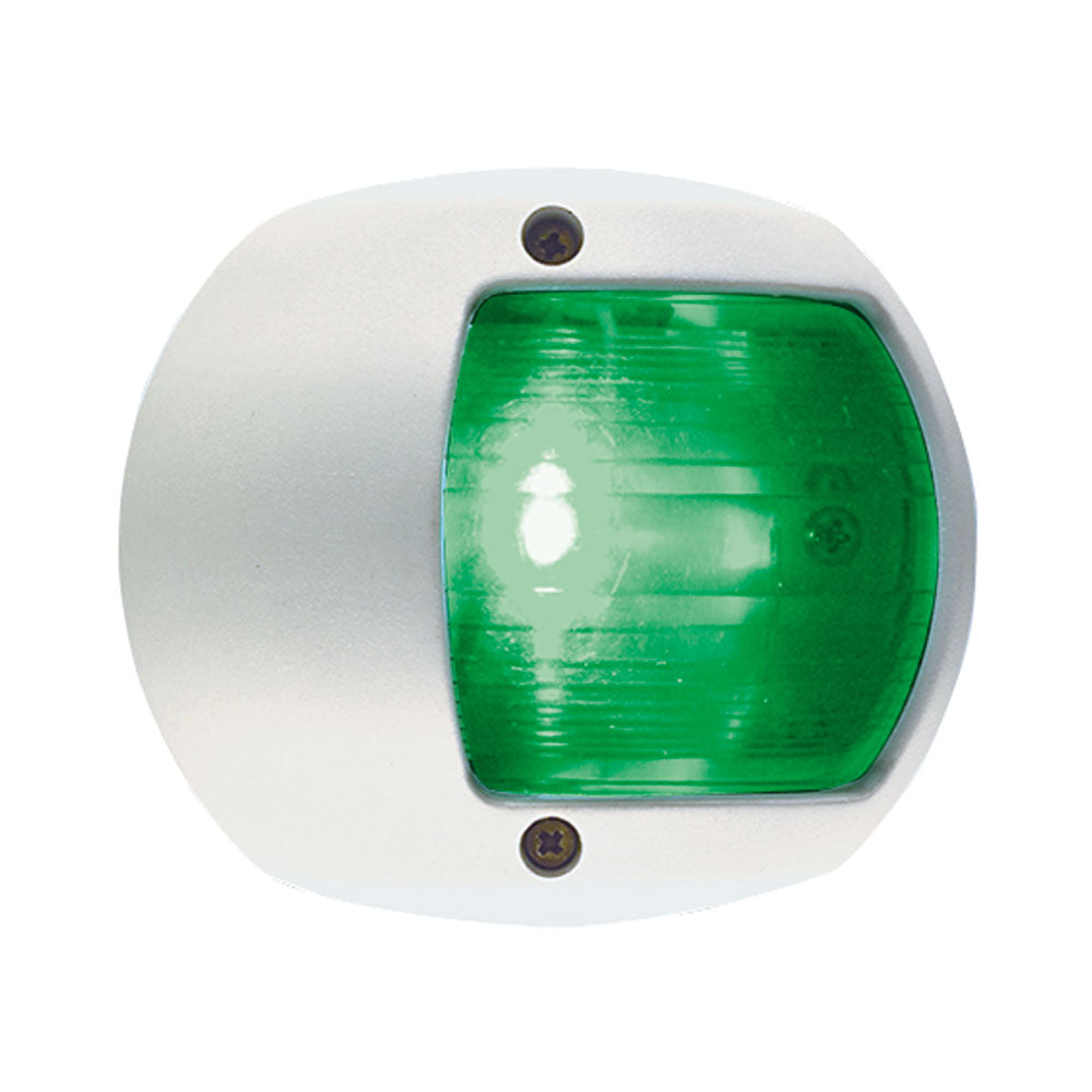 Perko LED Side Light  Green  12V  White Plastic Housing