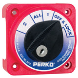 Perko Compact Medium Duty Battery Selector Switch wKey Lock