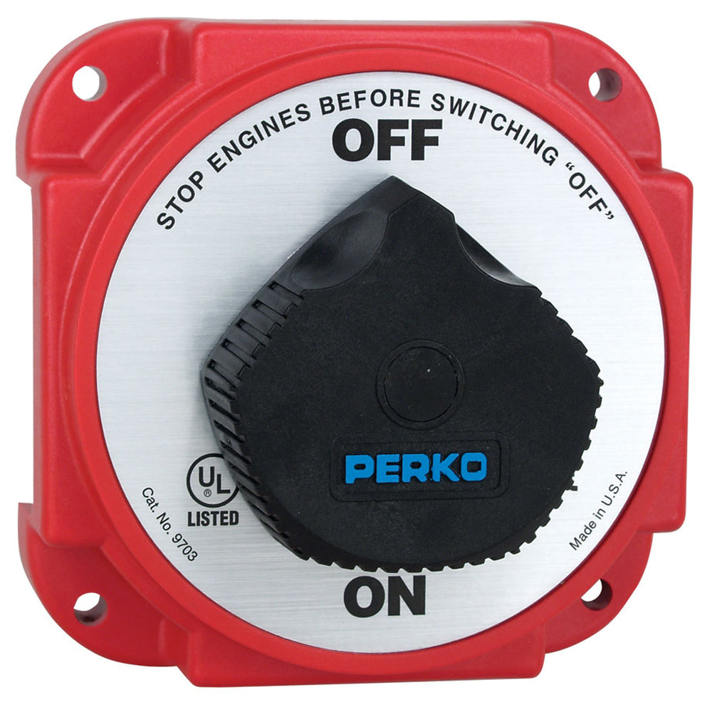 Perko 9703DP Heavy Duty Battery Disconnect Switch w Alternator Field Disconnect