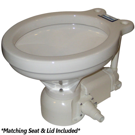 Raritan Sea Era Electric Toilet  Household Style  Integral Pump  Straight  90 Discharge  12v