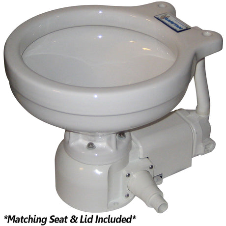 Raritan Sea Era Electric Toilet  Marine Size  Integral Pump  Straight  90 Discharge  12v
