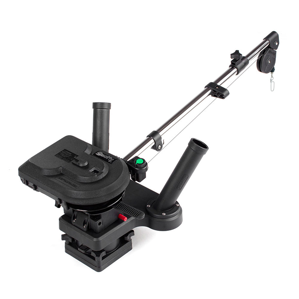 Scotty 1116 Propack 60 Telescoping Electric Downrigger w Dual Rod Holders and Swivel Base