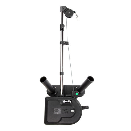 Scotty 1116 Propack 60 Telescoping Electric Downrigger w Dual Rod Holders and Swivel Base