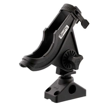 Scotty 280 Bait CasterSpinning Rod Holder w241 DeckSide Mount  Black