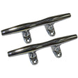 Perko 4 Open Base Cleat  Chrome Plated Zinc  Pair