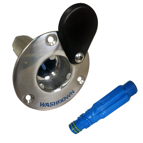 Jabsco Stainless Steel QuickRelease Hose Deck Mount Fitting  Hose Adapter