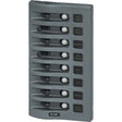 Blue Sea 4378 WeatherDeck Water Resistant Circuit Breaker Panel  8 Position  Grey