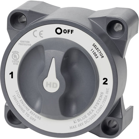 Blue Sea 11003 HDSeries Battery Switch wAlternator Field Disconnect  3Position