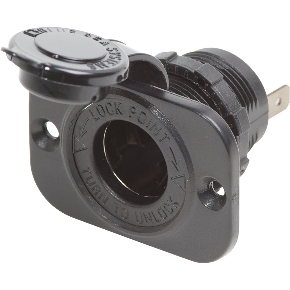Blue Sea 12 Volt Dash Socket  Black
