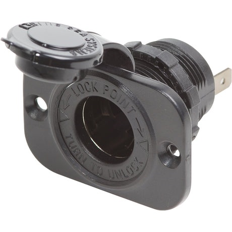 Blue Sea 12 Volt Dash Socket  Black