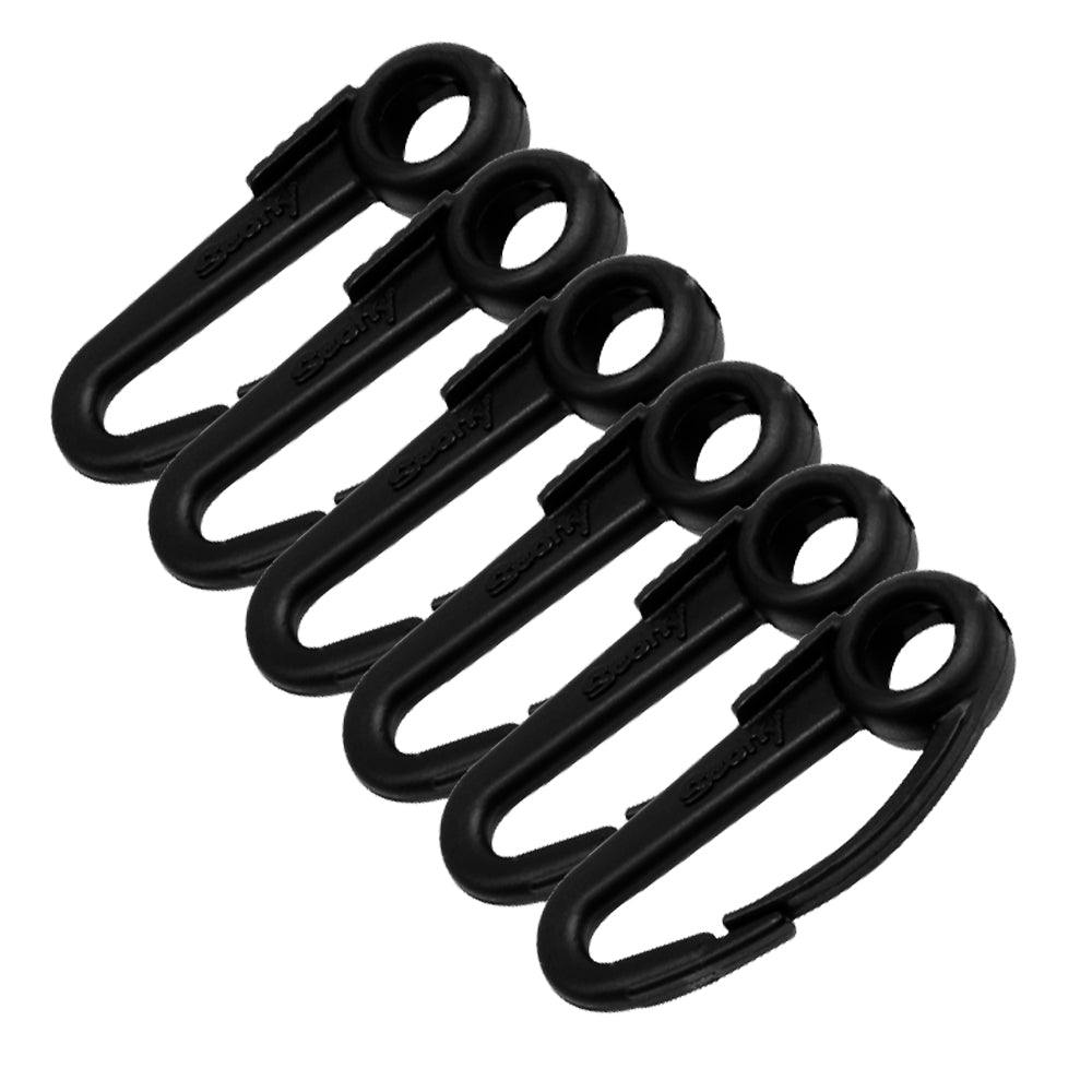 Scotty Nylon Snap Hook Black 6Pack